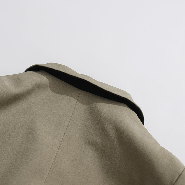 tailored blazer with lace-up waist detailing – BIENCA