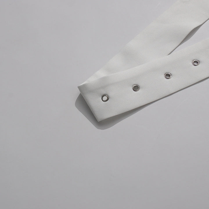 belted long blazer with floral sleeve details – CELINE