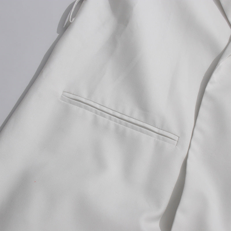 belted long blazer with floral sleeve details – CELINE