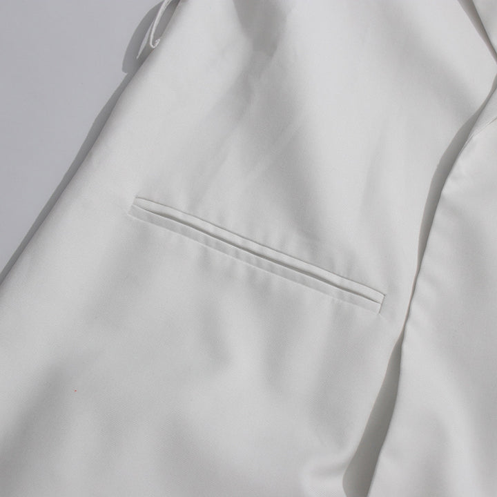 belted long blazer with floral sleeve details – CELINE