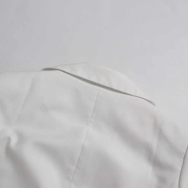 belted long blazer with floral sleeve details – CELINE