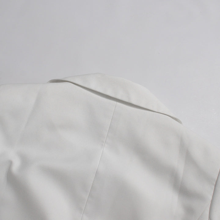 belted long blazer with floral sleeve details – CELINE