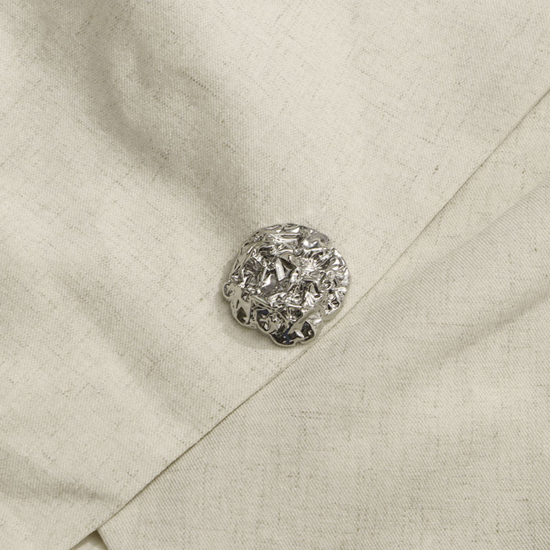 بليزر غير متماثل بتصميم منسدل مع لمسات مرصعة بالجواهر - سيرين