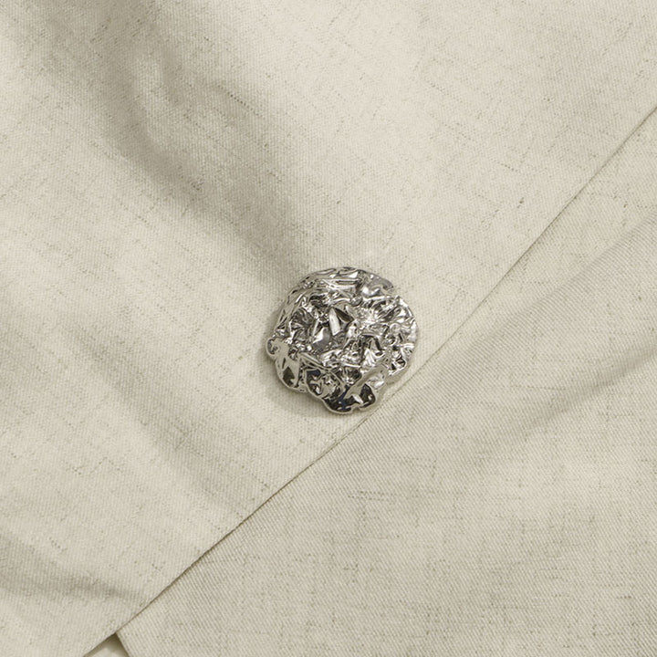 بليزر غير متماثل بتصميم منسدل مع لمسات مرصعة بالجواهر - سيرين