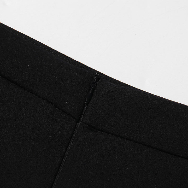 cropped button suit with beaded floral embroidery – AMARA