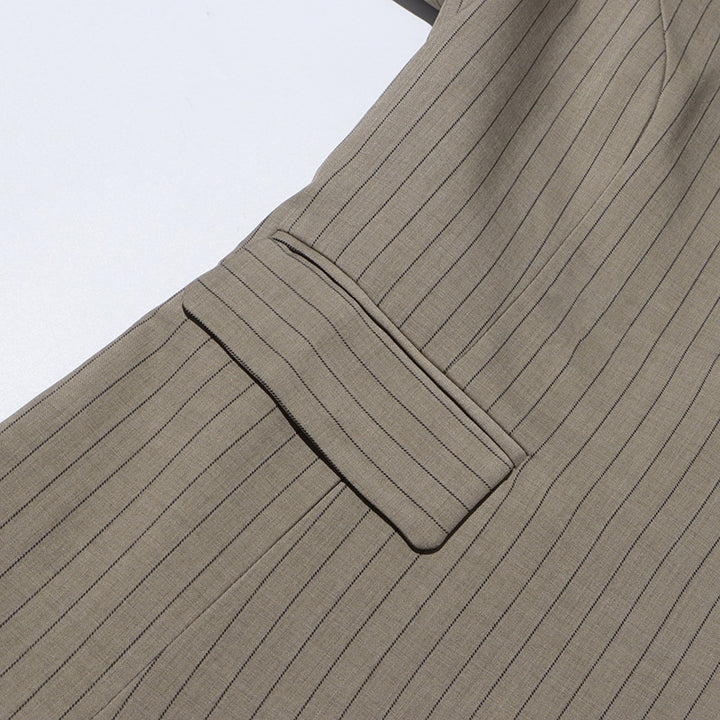 Plissiertes Oberteil mit ausgestellten Ärmeln und Maxirock-Set mit Taillengürtel – Rosiny 