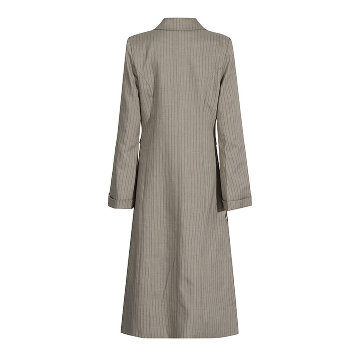 Plissiertes Oberteil mit ausgestellten Ärmeln und Maxirock-Set mit Taillengürtel – Rosiny 