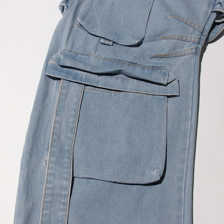 褶皱喇叭袖上衣和高腰裙套装，配腰带 – Rosiny 