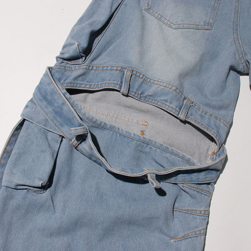 褶皱喇叭袖上衣和高腰裙套装，配腰带 – Rosiny 