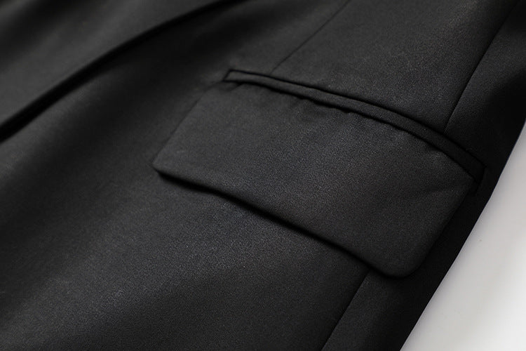 Plissiertes Oberteil mit ausgestellten Ärmeln und Maxirock-Set mit Taillengürtel – Rosiny 