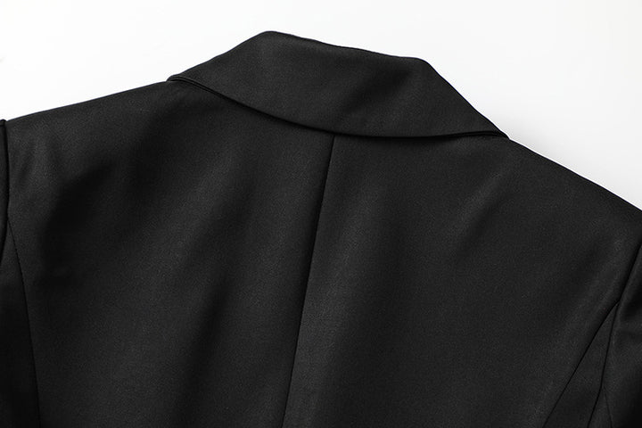 Plissiertes Oberteil mit ausgestellten Ärmeln und Maxirock-Set mit Taillengürtel – Rosiny 