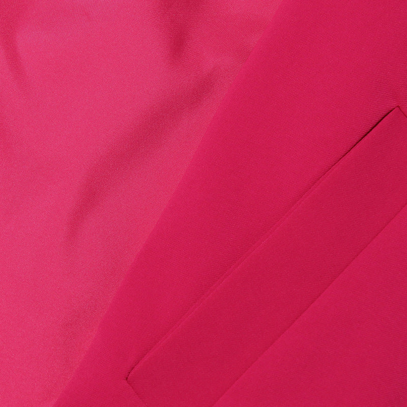 جاكيت بليزر مزين بكاب وحزام عند الخصر - أوروريكسا