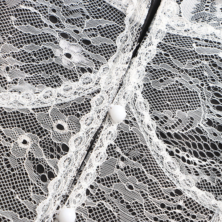 tailored blazer with lace corset overlay – SERAPHINZA