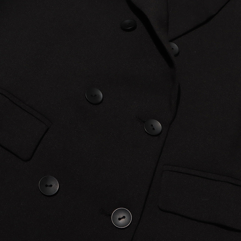 Geplooide top met uitlopende mouwen en maxi-rok set met tailleband – Rosiny 