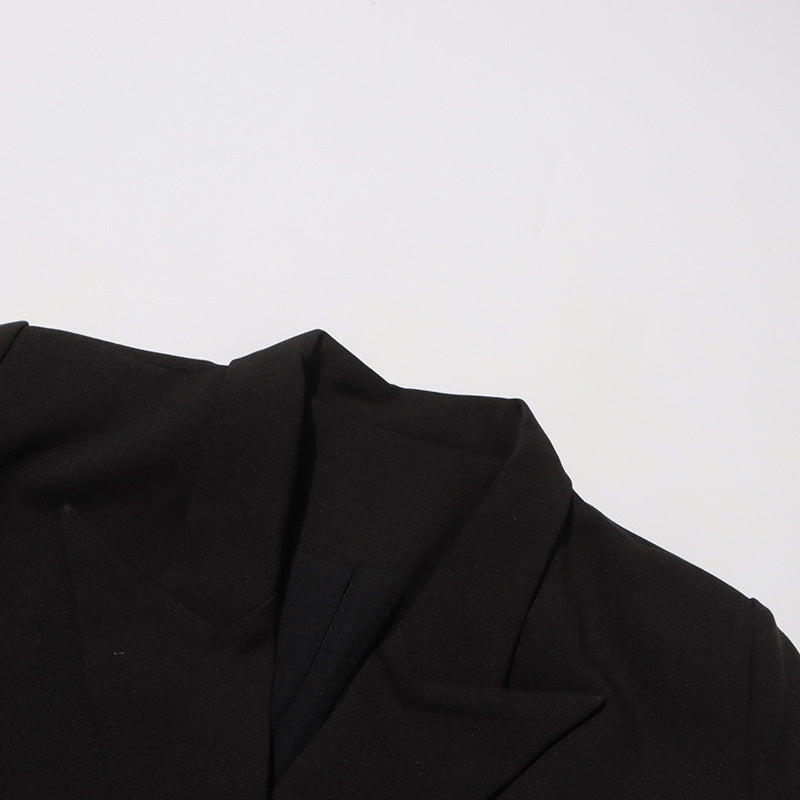 Geplooide top met uitlopende mouwen en maxi-rok set met tailleband – Rosiny 