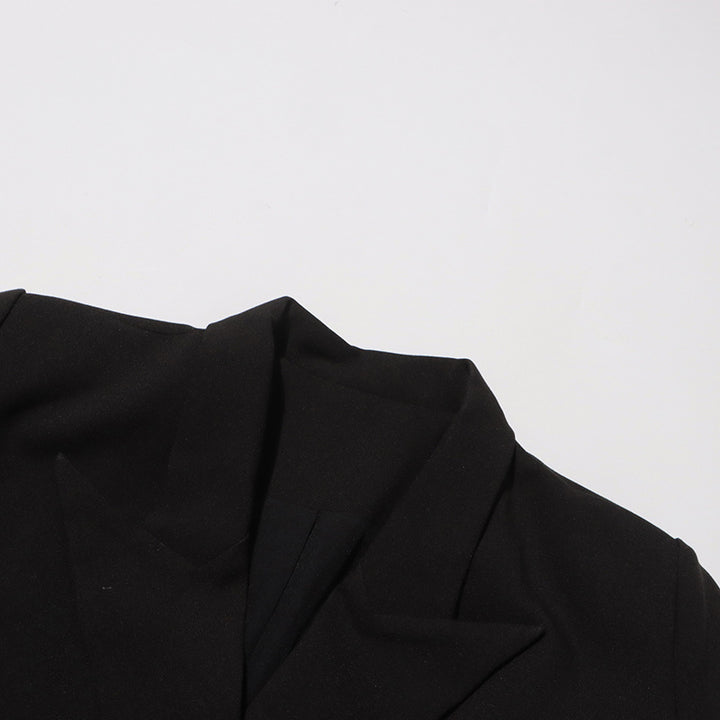 Geplooide top met uitlopende mouwen en maxi-rok set met tailleband – Rosiny 