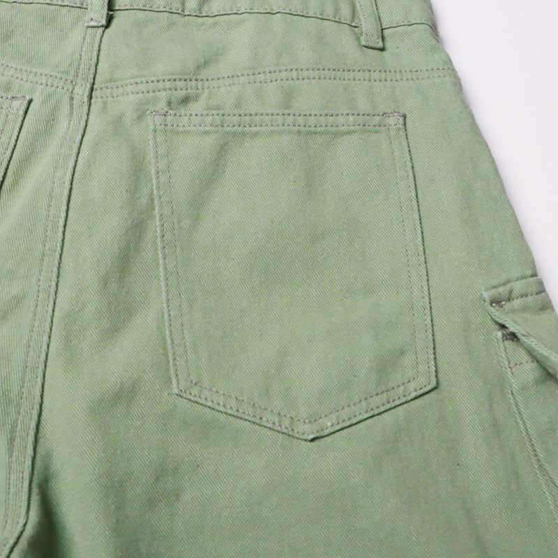 جمبسوت بدون حمالات بجيوب واسعة الساقين - ألدن