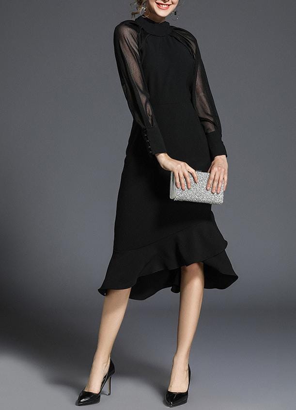 Haut à manches évasées plissées et ensemble jupe longue avec ceinture à la taille – Rosiny 