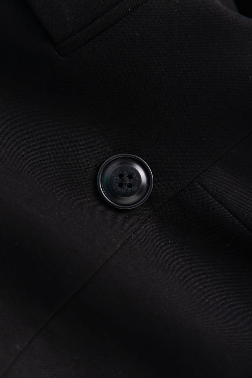 tailored blazer with crystal-embellished lapel – GERETA