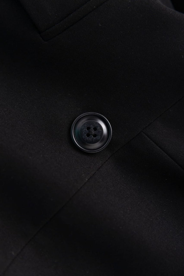 tailored blazer with crystal-embellished lapel – GERETA