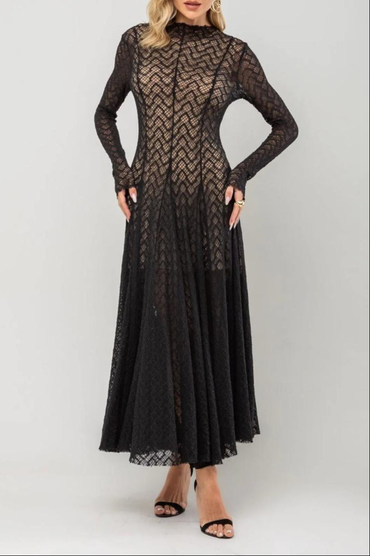 Haut à manches évasées plissées et ensemble jupe longue avec ceinture à la taille – Rosiny 