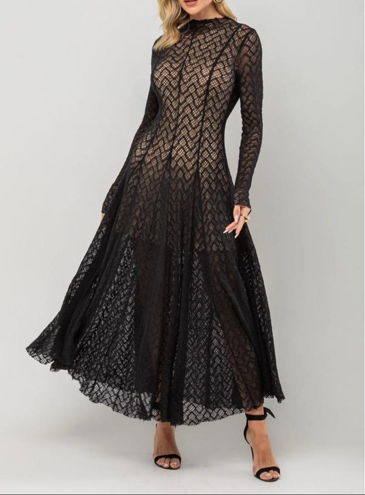 Haut à manches évasées plissées et ensemble jupe longue avec ceinture à la taille – Rosiny 