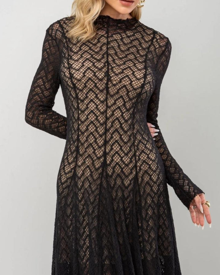 Haut à manches évasées plissées et ensemble jupe longue avec ceinture à la taille – Rosiny 