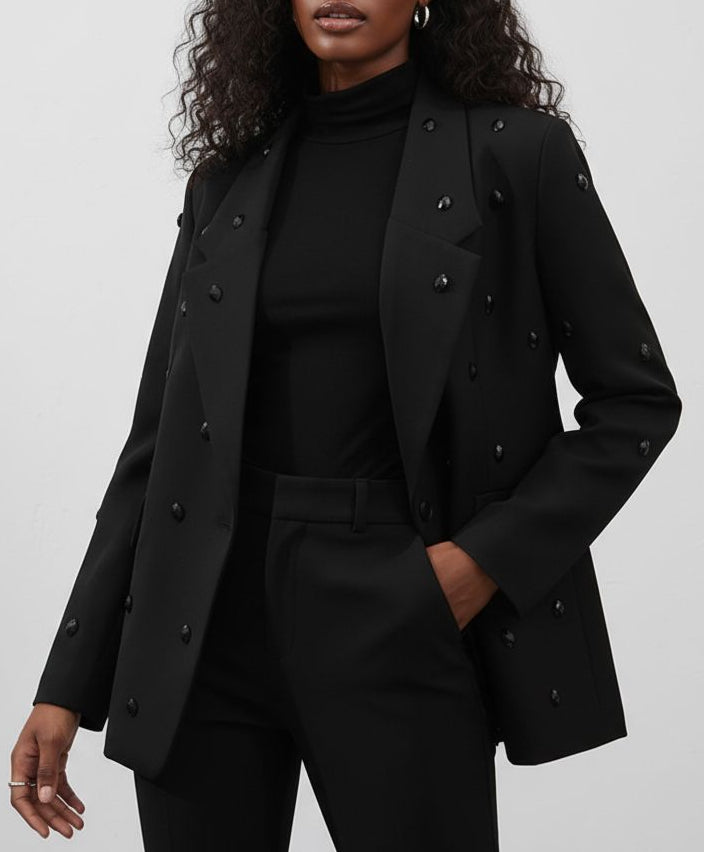 بليزر واسع الحجم مزين بزخارف على شكل فيونكات - مالينيا