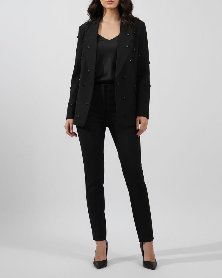 بليزر واسع الحجم مزين بزخارف على شكل فيونكات - مالينيا