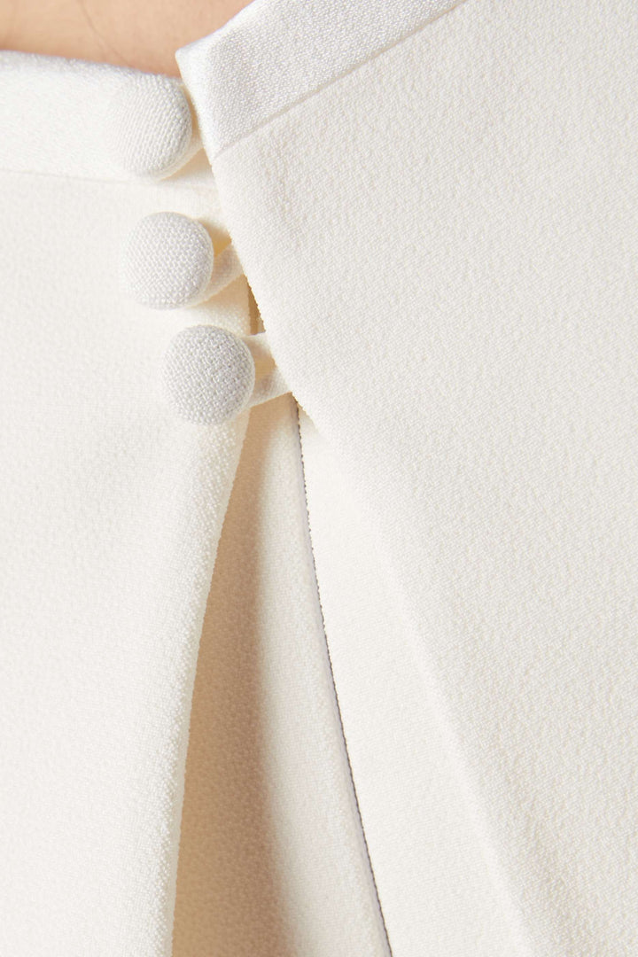 فستان عمودي بأكمام طويلة مع غطاء رأس منظم – إسمي