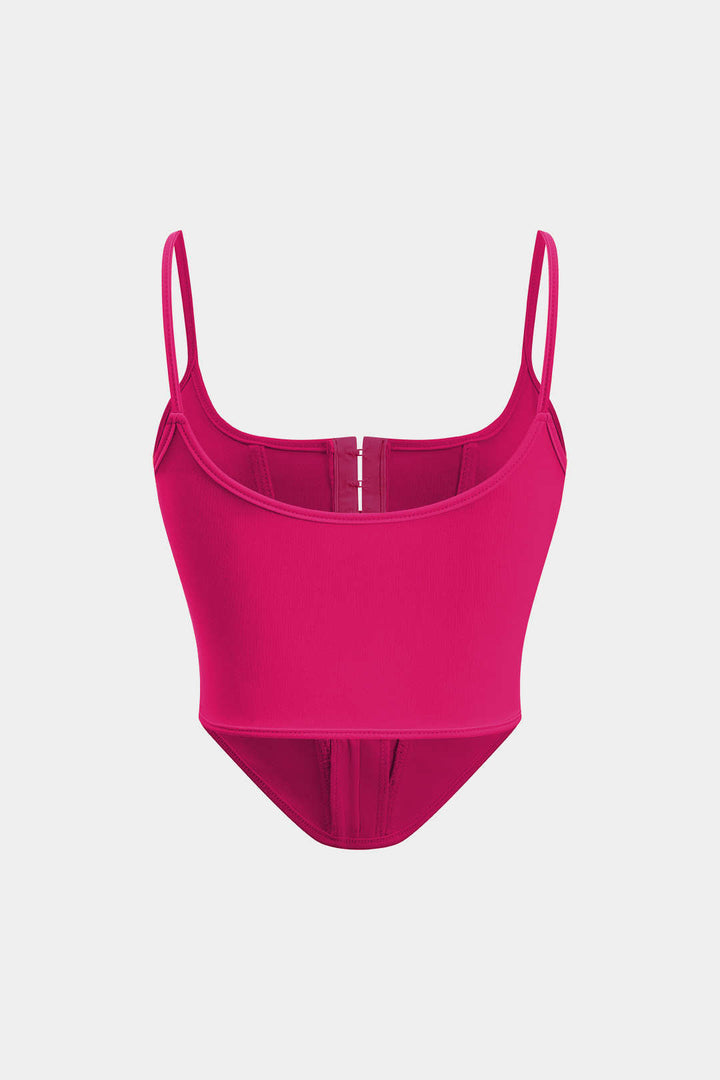 Solid Bustier Corset Tank Top