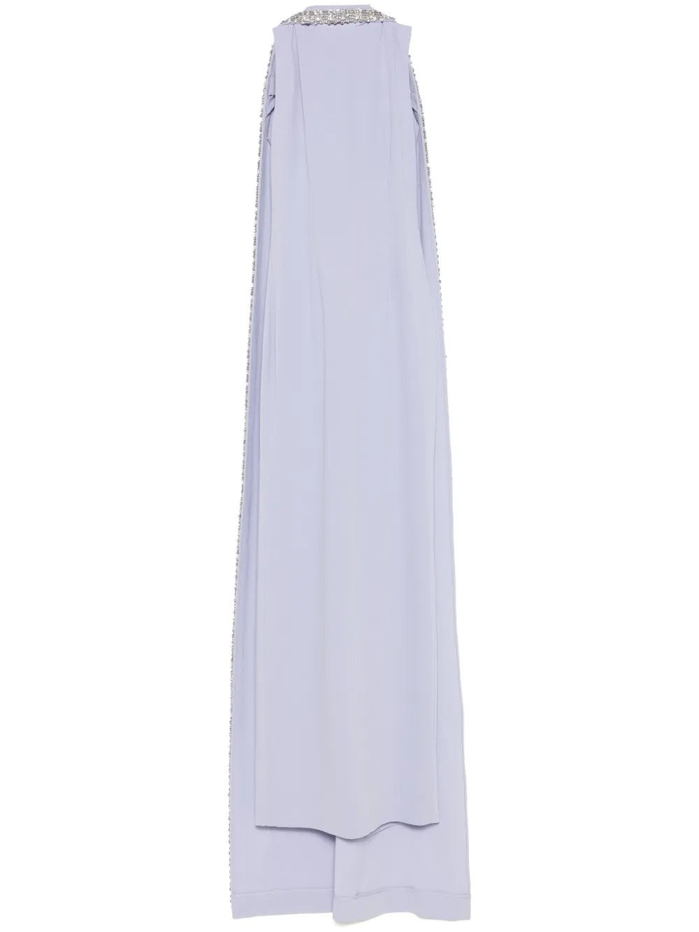 embellished cape-sleeve column gown – LAVINIA