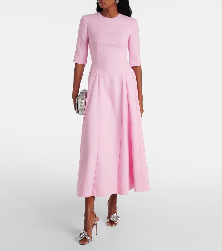 half-sleeve flared midi dress – RELIEN