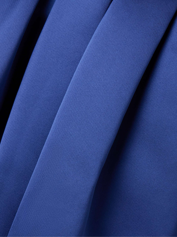 off-shoulder velvet top dress with satin pleated skirt – NOIR BLUE