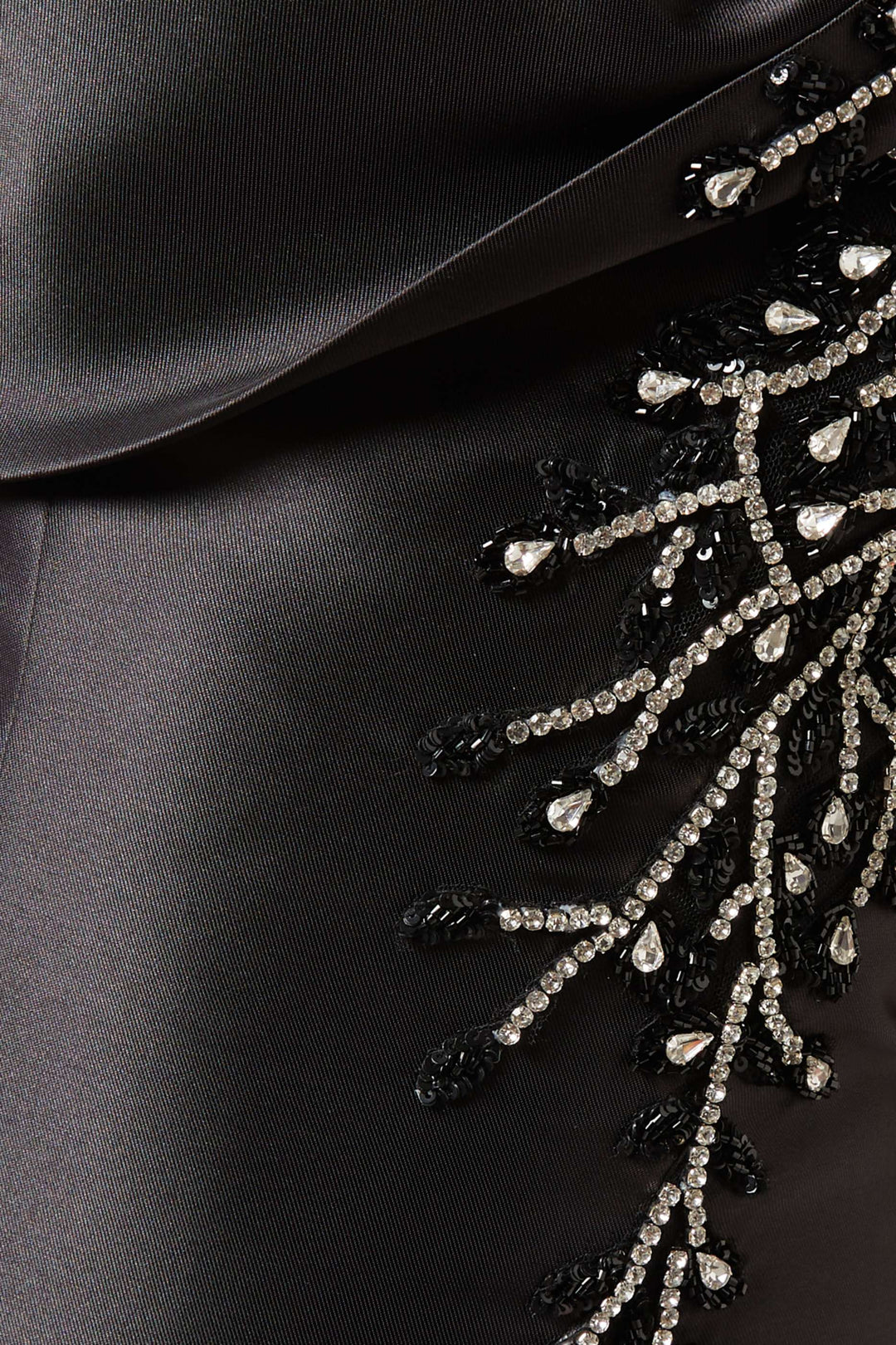 Off-shoulder mermaid gown with embellished drape – CELESTE