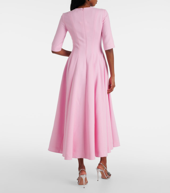 half-sleeve flared midi dress – RELIEN