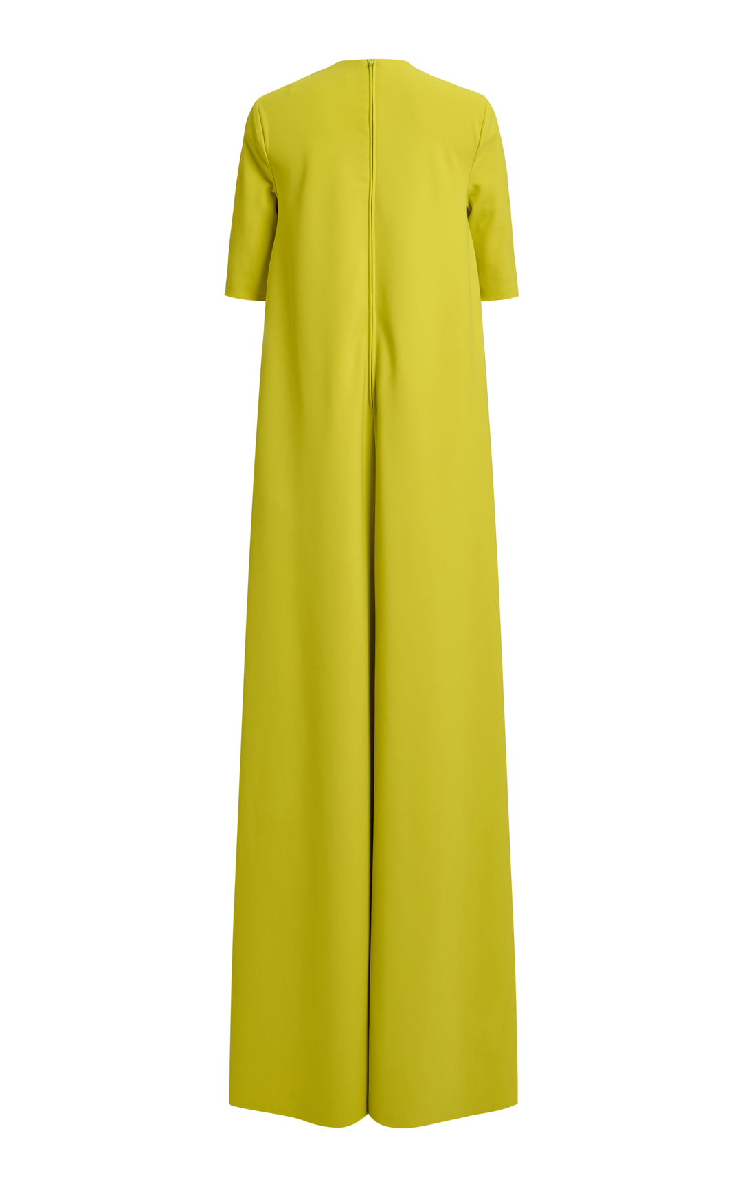 floral appliqué gown with half sleeves – AMARA