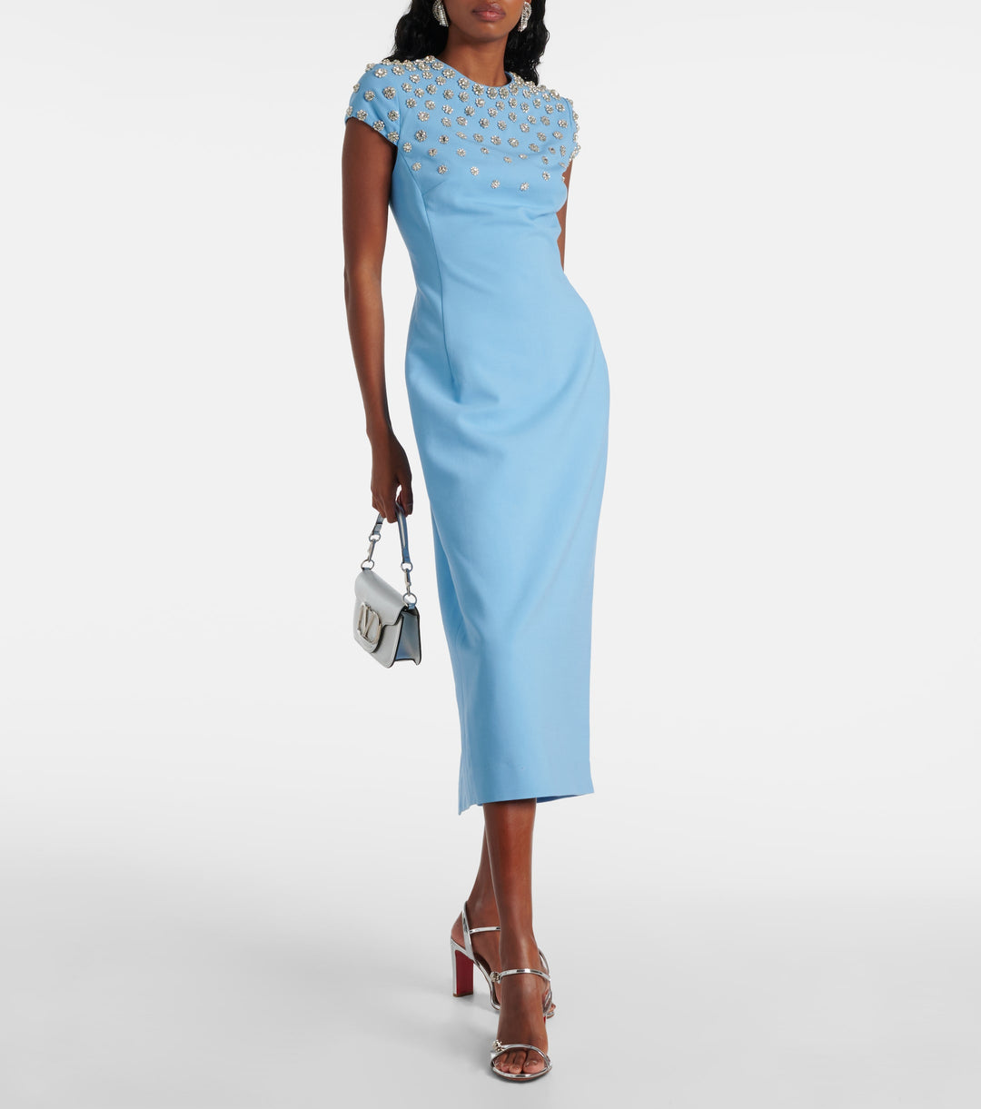 embellished cape gown – REFEIN