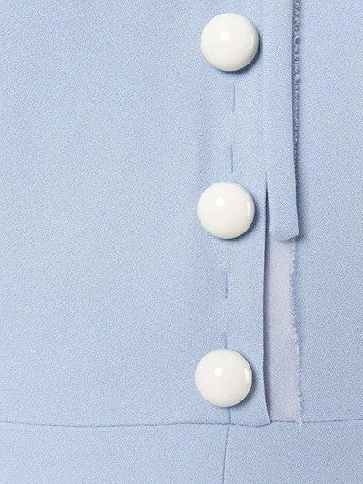 bow-tie midi dress with pearl buttons – ELIIRA