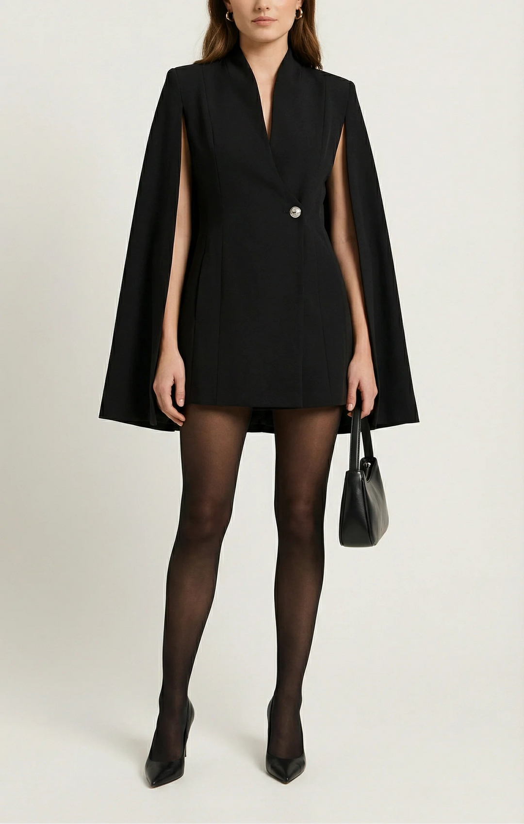 cape-style tailored blazer dress – ELISE