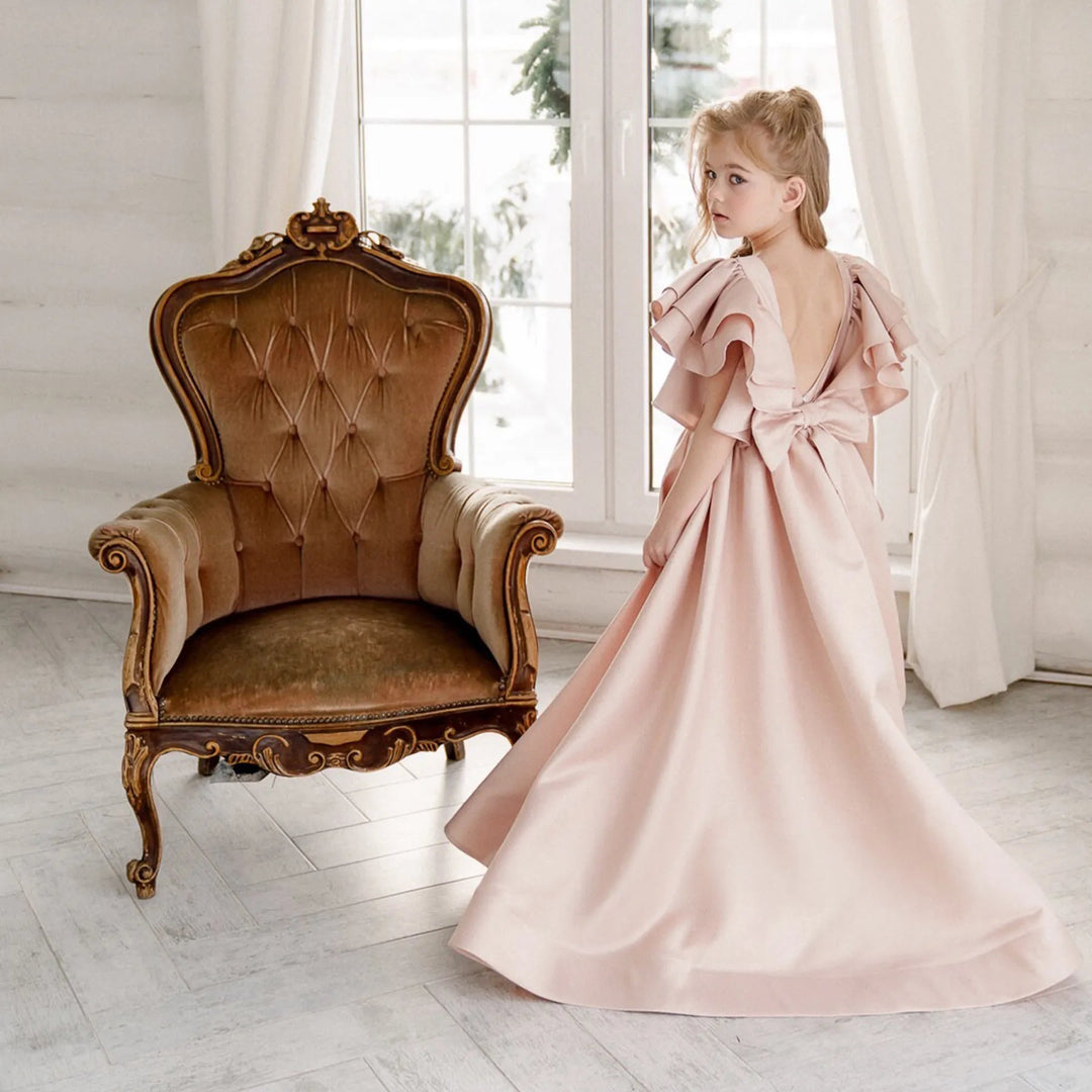 Ruffled Cape Ball Gown with Full Skirt – ELISÉE