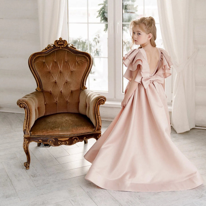 Ruffled Cape Ball Gown with Full Skirt – ELISÉE