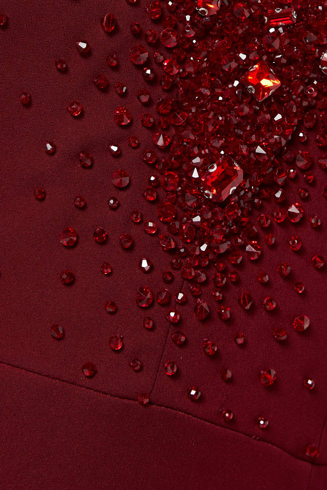 Embellished V-neck mermaid gown – SCARLETTA