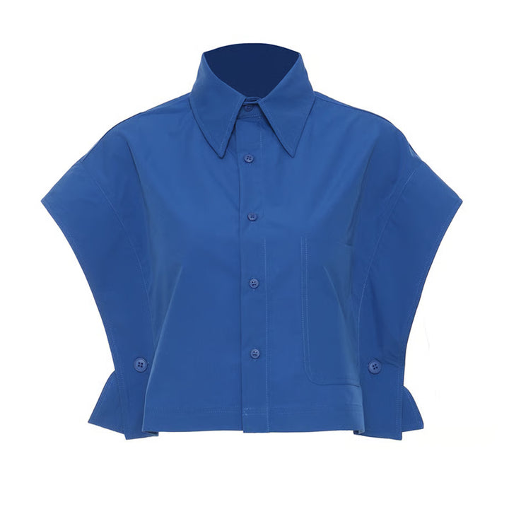 Elegant flowy midi dress with soft drape and feminine silhouette – SERENYA