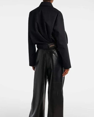 oversized cable-knit distressed sweater – MIRALIN