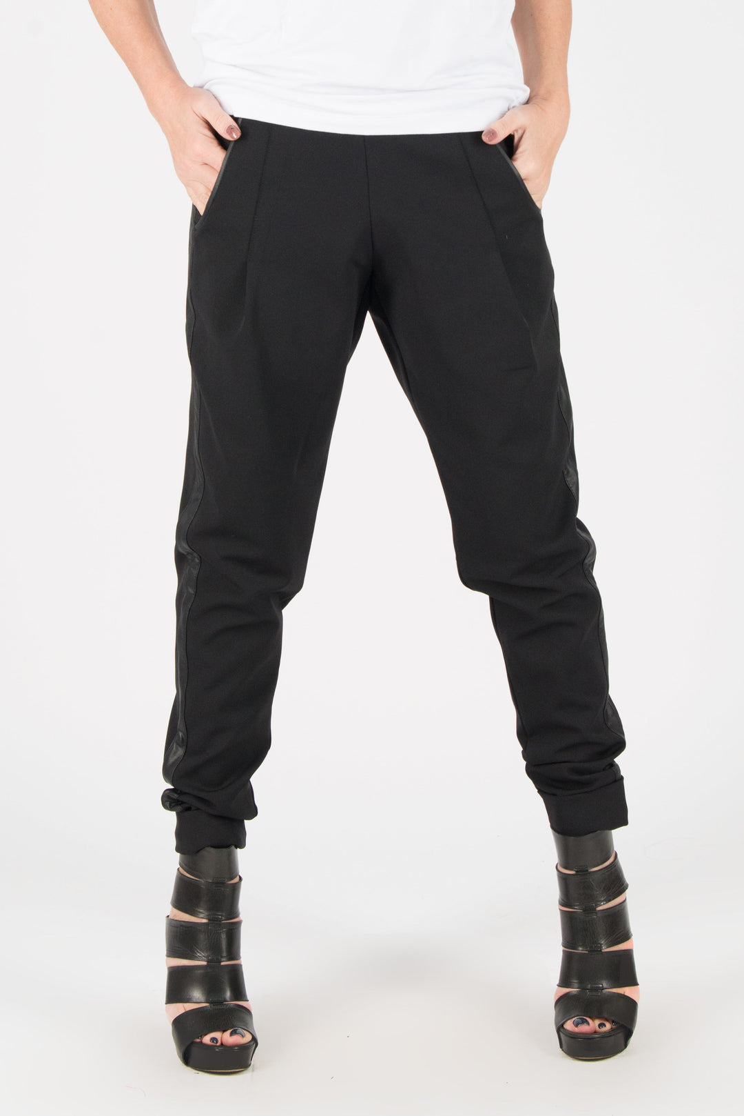 Black Cotton Tight Pants, Black Elegant leggings, New Arrival