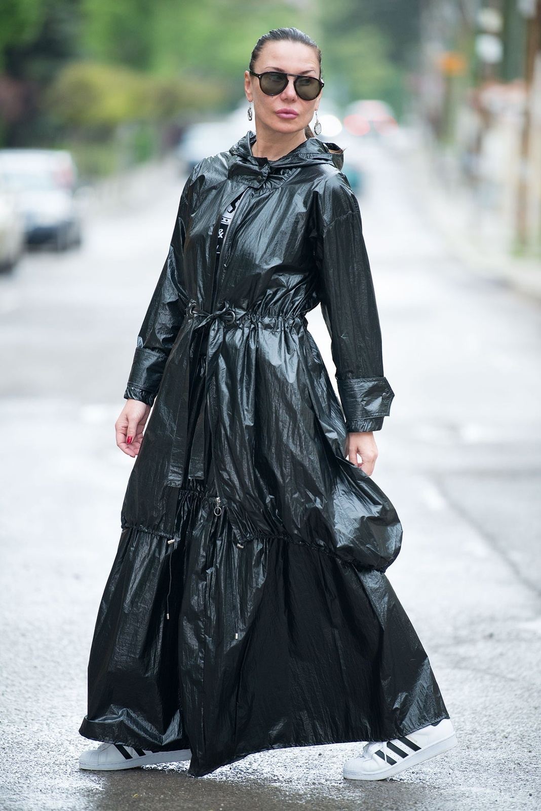 Two pieces Set, Raincoat and skirt.
