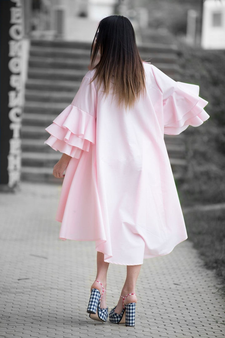 فستان الصيف الوردي الطفل