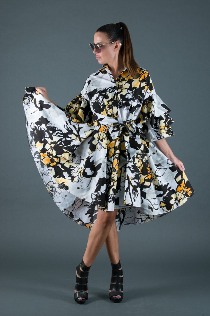Cotton Flounces Midi dress, Dresses Spring & Summer