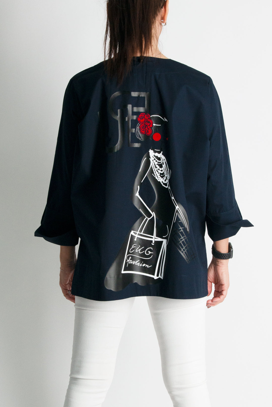 Cotton Loose Shirt With Print